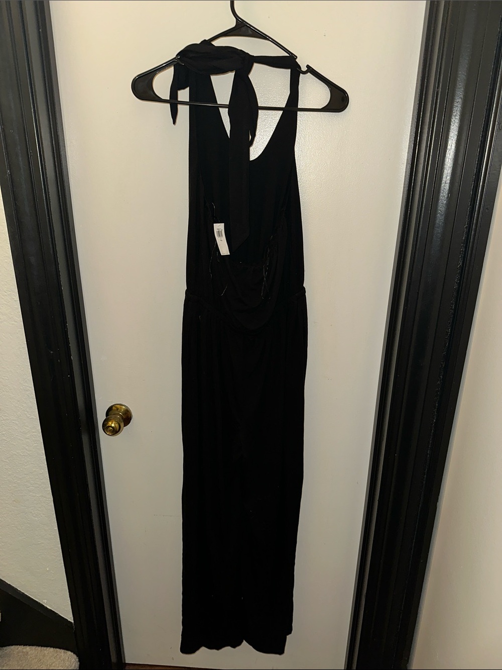 NWT Old Navy Black Waist-Defined Halter Jumpsuit in Size Small Tall - Picture 7 of 9